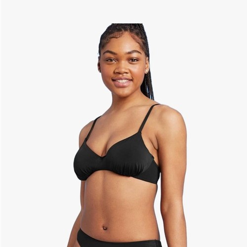 Shade & Shore Black Bikini Set Classic Swimwear Top size 38 D. Bikini size 14. - Picture 10 of 10
