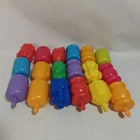 18 Vintage Fisher Price Snap Lock Pop Beads 1990-2005 More Than A Set! Toddler