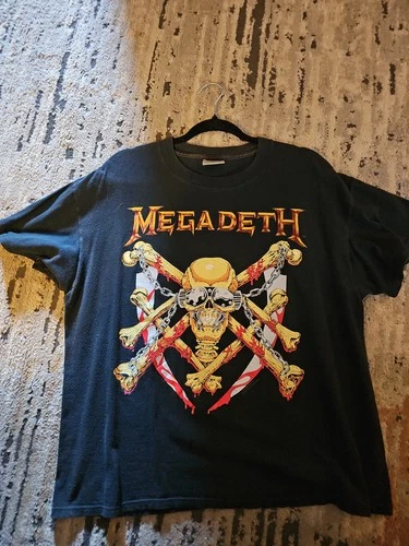 Megadeth Vintage Shirt XL, Brockum Heavy Metal Band Ra 1990s vintage concert t-shirt, vintage, size XL, single stitch, B+ condition
