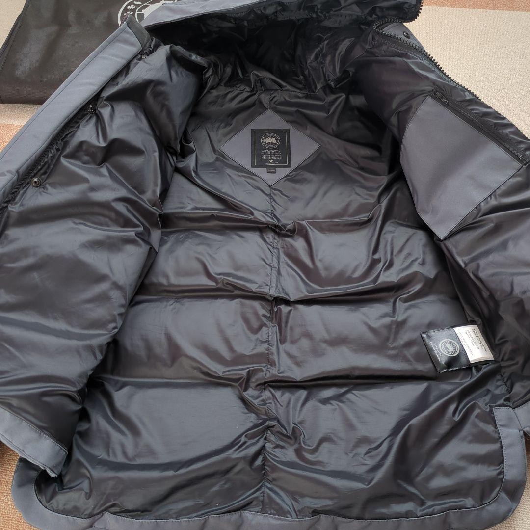 Canada Goose MacMillan Parka Black Label Down Jacket Size L Gray Winter Coat JP image 6