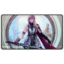 Ultra PRO MTG Final Fantasy Lightning Black Stitched Playmat Card Game Mat