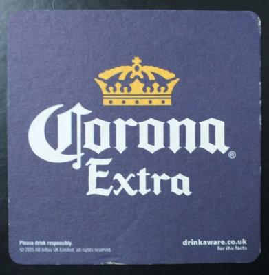Bierdeckel.Corona Extra.Sammlerstück Breweriana Untersetzer