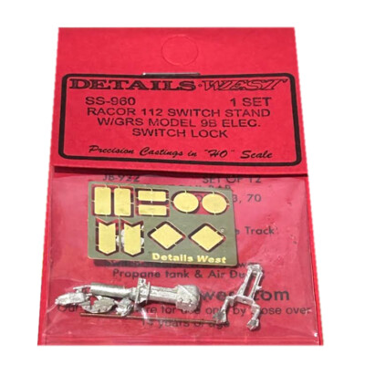 #ad Details West SS 960 Racor 112 Switch Stand w GRS Model 9B Elec. Switch Lock HO $5.25