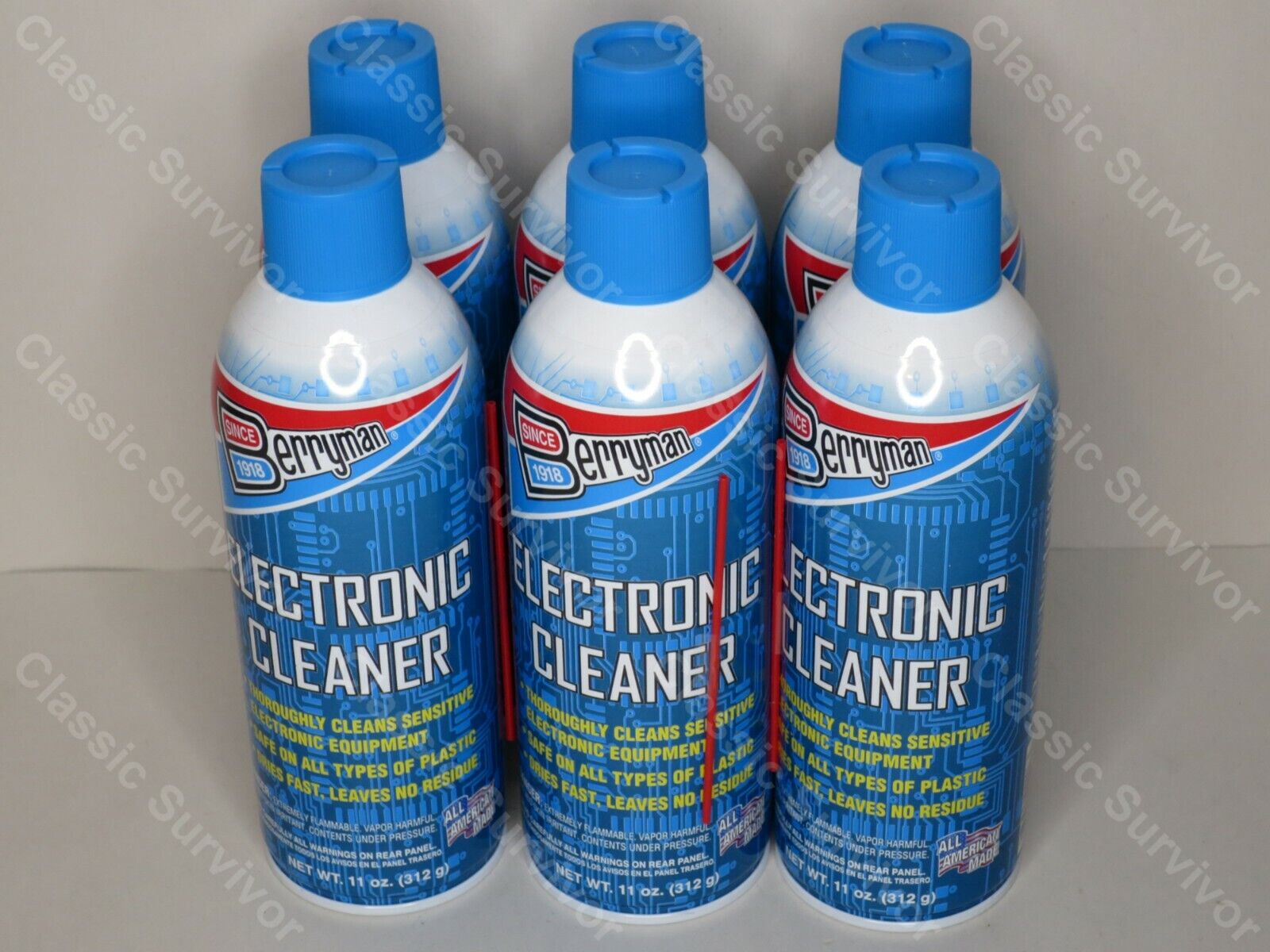 Berryman 2206  Mass Air Flow Sensor & Electronic Cleaner 6oz. Can Case of 6 Cans