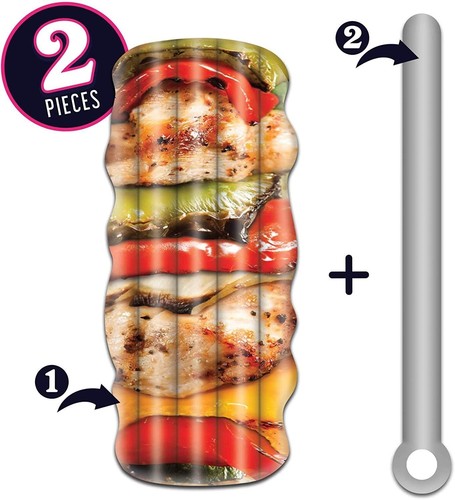 Huhn Schaschlik Schwimmer & Nudel 2-in-1 Pool Schwimmer Floß Schlauch aufblasbar - Bild 2 von 7