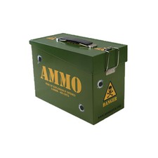 Army Style Ammo Ammunition Storage Toy Play Bedroom Box Tin Lunch Box