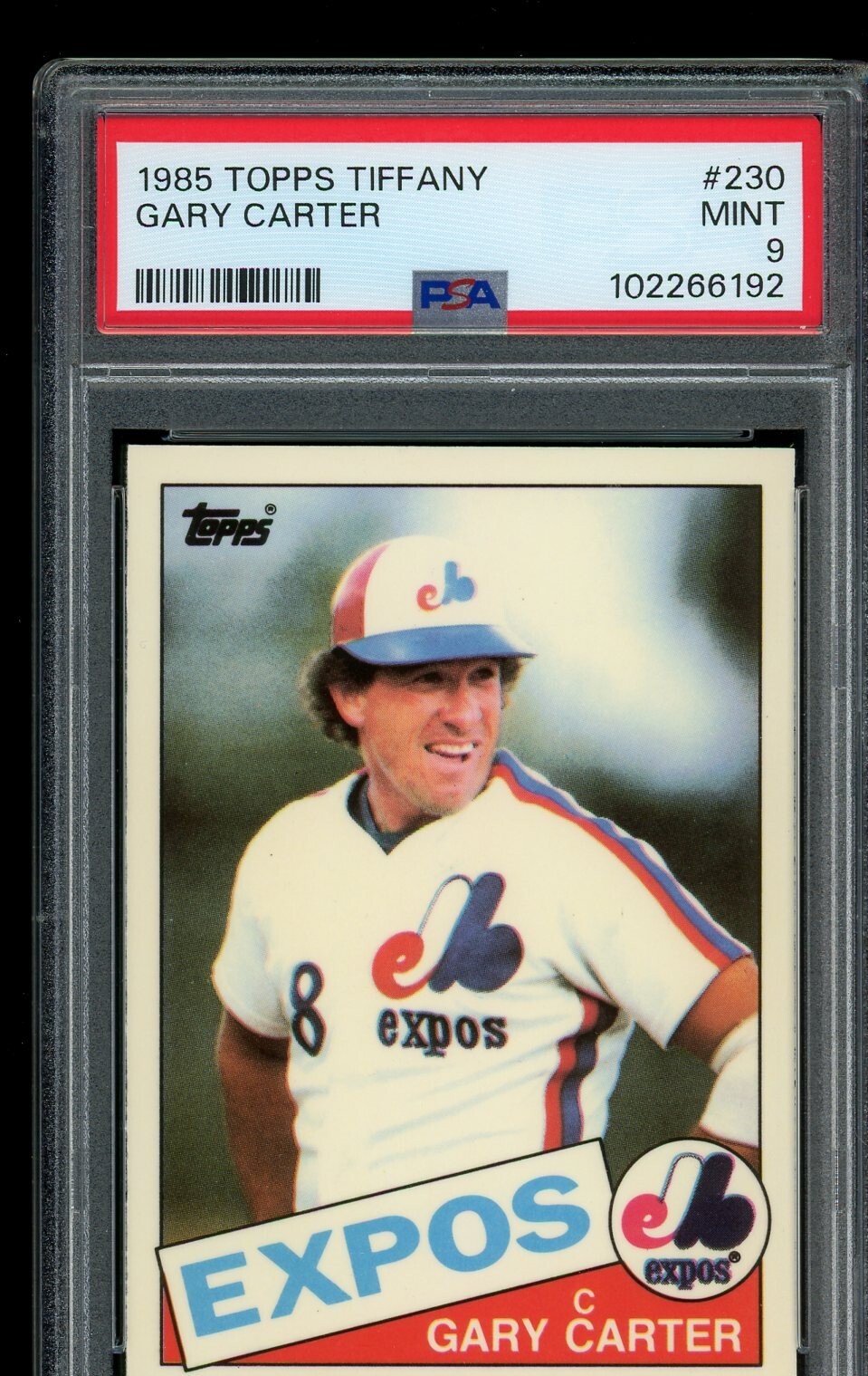 1985 Topps Tiffany #230 Gary Carter PSA 9