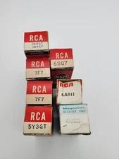 RCA 6SQ7 Electronic vacuum tubes (5Y3GTbox) amp stereo ham radio transceiver 7F7