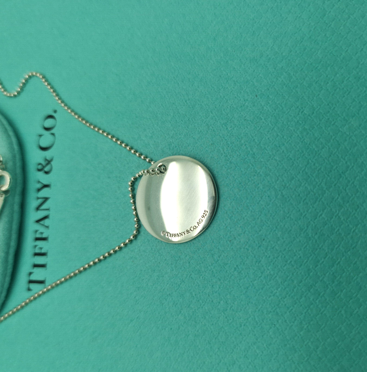 d*2様 希少 Tiffany & Co. ダイアモンド 1P シルバー 925 Tiffany & Co. Silver Alphabet Large Disc letter Initial 