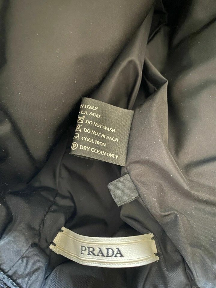 Auténtica Gorra Prada Lana Seda Tweed Multicolor Cubo Netaporter Talla L Foto 3 de 4