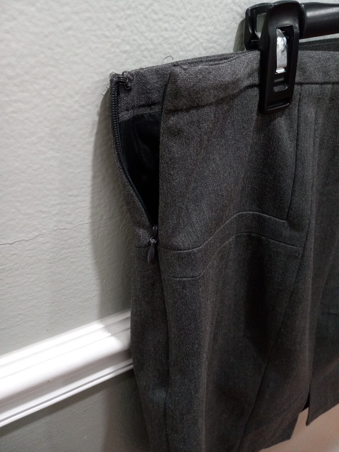 EXPRESS DESIGN STUDIO WOMENS SOLID GRAY MIDI LENG… - image 4