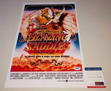 Gene Wilder Blazing Saddles Jim Signed 12x18 Movie Poster Photo PSA COA RARE A