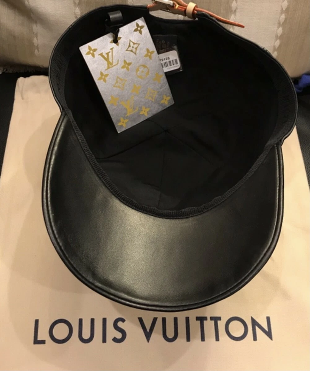 Louis vuitton leather baseball cap discount