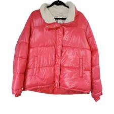 Ugg Jacket Size Large Ugg Koolaburra Jacket Sherpa-trim Puffer Jacket Hot Pink