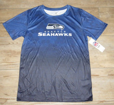 Seattle Seahawks NFL Apparel Ombre Fade Honeycomb Tech Shirt size Youth Medium