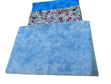 Cotton Blue Fabric Quilt Lot ,Features 3 Different Cotton Fabrics Sewing Quiltin