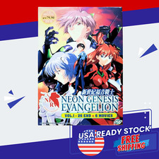 DVD Anime Neon Genesis Evangelion Complete TV Series 1-26  6 Movie English Dub