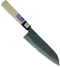 KANETSUNE Santoku 165mm Kuro-Uchi Hamatogi White Steel Magnolia Wood KC-441 NEW