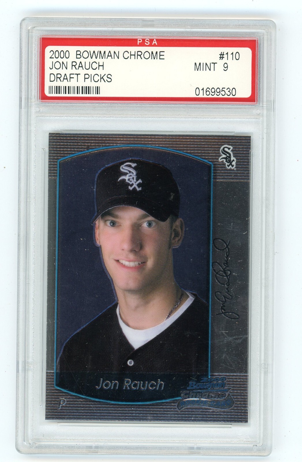 2000  Bowman Chrome JON RAUCH Rookie Card #110 PSA 9 MINT