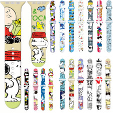 Snoopy Dog Silicone Cartoon Strap for Apple Watch Band 41mm 45mm 44mm 42mm 40mm
