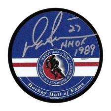 Darryl Sittler Autographed Hockey Hall of Fame Signature Puck