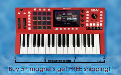 AKAI MPC key ONE 2000 4000 2500 2000XL LIVE Renaissance DRUM SYNTH fridge magnet