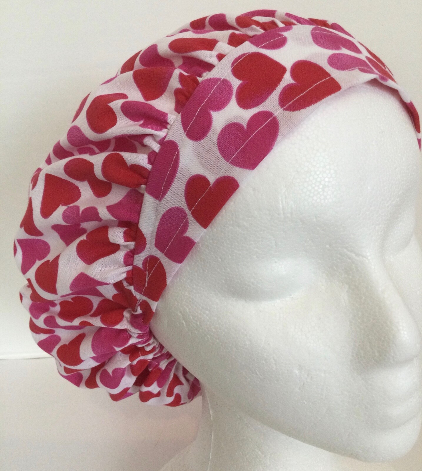 Valentines Hearts Scrub Cap Small Hat 