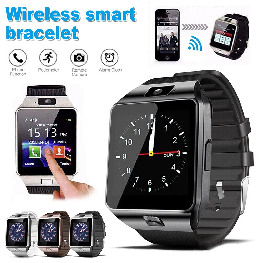 Bluetooth Smart Watch w Camera Phone Mate MP3 Player Pedometer For Android IOS