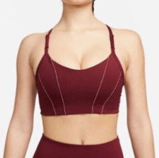 Nike Womens Bra M Maroon Indy Padded Light Support Dark Beetroot DD1407-638