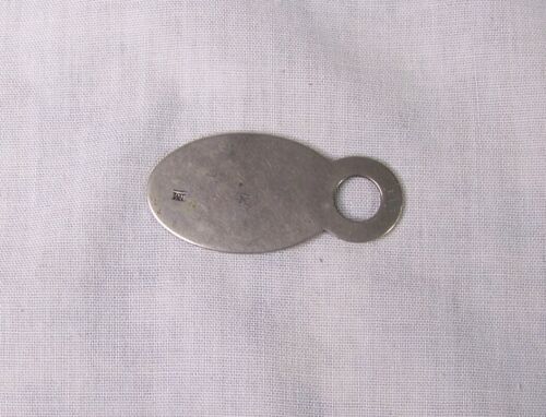 c1900 ANTIGUO RELOJ DE BOLSILLO HERKIMER NY BULLDOG ETIQUETA PERRO LLAVE LLAVERO - Imagen 2 de 2