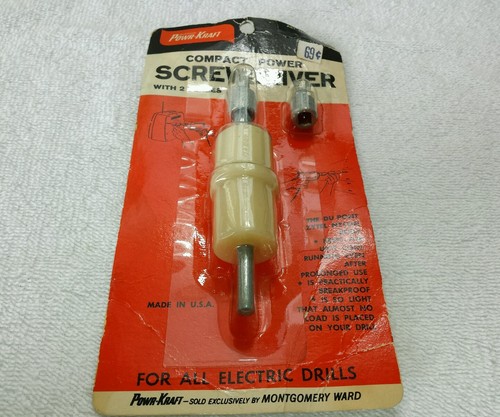 WARDS POWR-KRAFT COMPACT POWER SCREWDRIVER MADE IN USA NOS - Picture 5 of 5