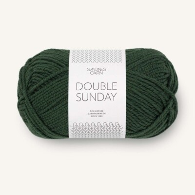 DOUBLE SUNDAY von SANDNES GARN - SKOGGRØNN (8082) - 50 g / ca. 108 m Wolle