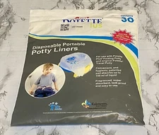 30-Count Kalencom 2in1 Potette Plus Portable Potty Liners Travel Single Use NEW 