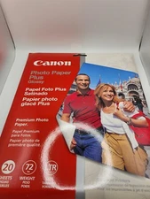 Canon Photo Paper Plus Glossy 20 Sheets 72lbs weight