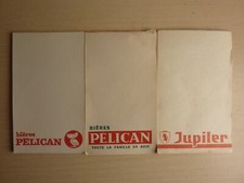 3 ANTIQUE PELICAN JUPILER BISTRO CAFE BEER ADVERTISING NOTEBOOK NOTEBOOKS