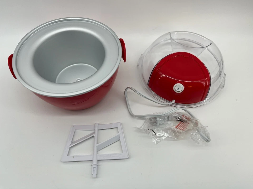 Heladera eléctrica Bella 1 litro roja (recetas incluidas) caja abierta ~ nunca usada Foto 2 de 4