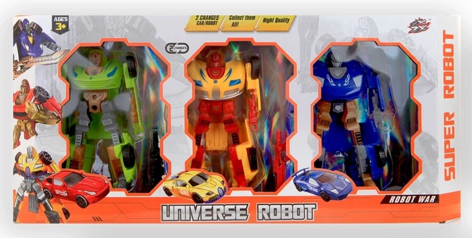 Universe Robot Transfomer Roboter 15cm 3er Set - Bild 3 von 3