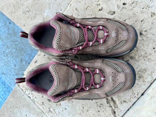 Vasque Gore Tex Hiking Shoes Boots Women’s Sz 6.5 M Brown 7491M Lace Up Trail - Foto 4 di 14
