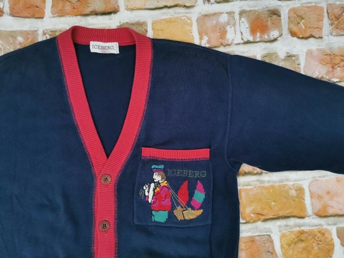 *ICEBERG VINTAGE STRICKJACKE*GULLIVERS REISEN*BLAU*CASUAL*PULLOVER*GR: M*RARITÄT - Bild 2 von 9