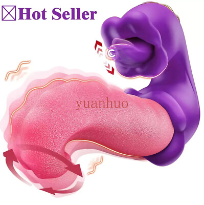 2in1-Clit-Nipple-Licking-Vibrator-Tongue-Oral-Massager-For-Women-use-Lubricant