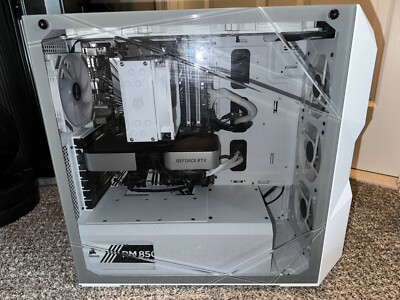 All White Gaming Setup (PC Included)