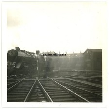 Orig. Foto Lokomotive 41337 Dampflok Drehscheibe am Bahnhof HAMBURG 1960