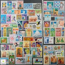 Worldwide Stamp Lots: Tunisia MNH - 100 Different Stamps in Full Sets & Singles