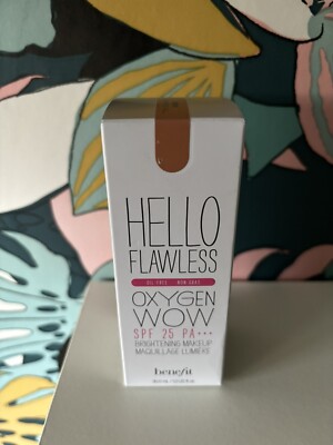 Bn Benefit Hello Flawless Oxygen Wow Foundation Shade I m So Glamber Amber ~ 30 ml
