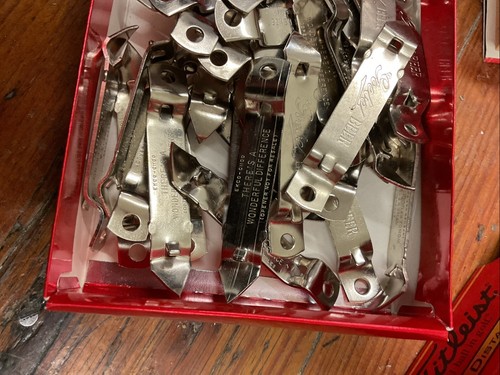 1950's Beer Bottle Cap Can Opener Lot of 35 Goebels Beer Retro Metal Set NOS Vtg - Picture 4 of 5