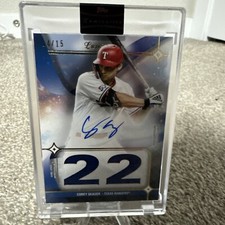 2023 Topps Luminaries Corey Seager Hit Kings Auto Relics 14/15 Duel Patch