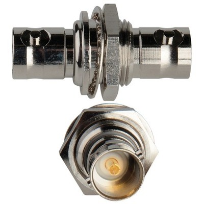 BNC Mountable/Chassis/Panel Mount Female~F Coupler+Nut,Video/RF/Came ra/DSR/CCTV