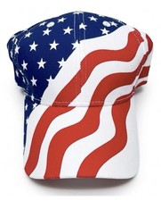 Lot Of 25 Classic Red White  Blue American Flag Strap Back USA Hats    Merica 