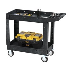 Utility Service Cart on Wheels, 550 lbs Capacity, 40 x 17 Inch Rolling Work C...