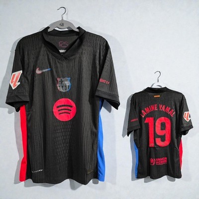 FCバルセロナ 24/25 アウェイ オーセンティックYamal 19 Barcelona 24/25 AWAY Soccer - LAMINE YAMAL # 19 - Large (Run Small